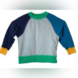 Hanna Andersson Colorblock Crewneck Size 3T Colorful Layers Comfy